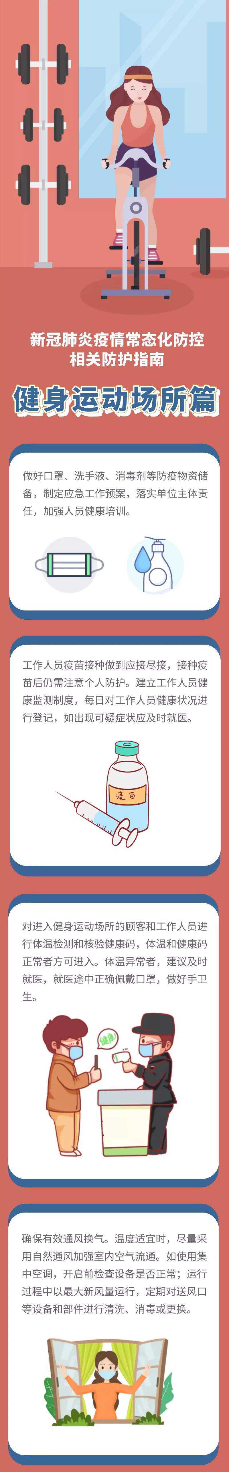 新冠肺炎疫情常態(tài)化防控防護(hù)指南 | 健身運(yùn)動場所篇