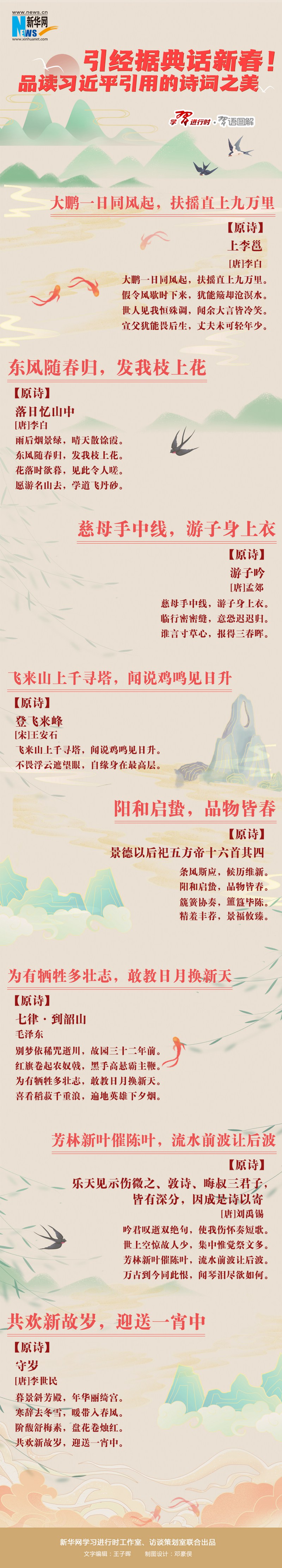 引經(jīng)據(jù)典話新春！品讀習(xí)近平引用的詩詞之美