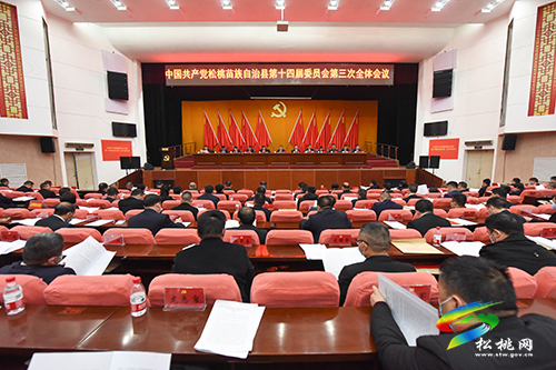 中國(guó)共產(chǎn)黨松桃苗族自治縣第十四屆委員會(huì)第三次全體會(huì)議勝利閉幕
