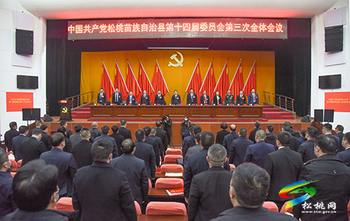 中國(guó)共產(chǎn)黨松桃苗族自治縣第十四屆委員會(huì)第三次全體會(huì)議勝利閉幕