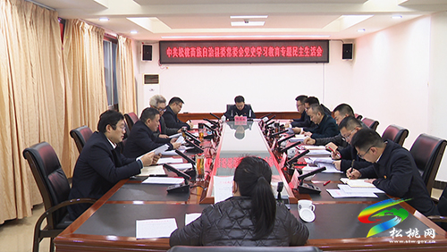 ​中共松桃苗族自治縣委常委會(huì)黨史學(xué)習(xí)教育專題民主生活會(huì)召開