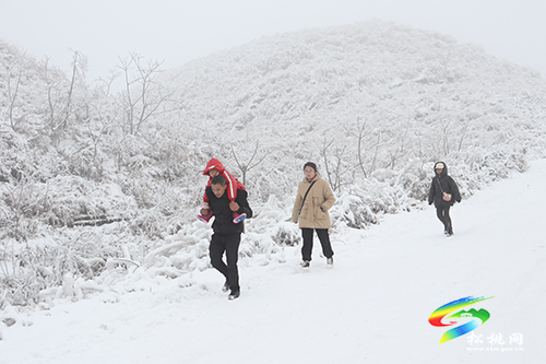 【新春走基層】松桃紅石林：雪景迎游客，歡樂過新春