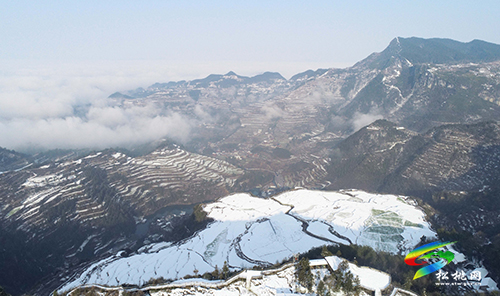 松桃：雪后梯田美景如畫