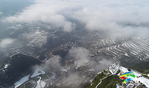 松桃：雪后梯田美景如畫