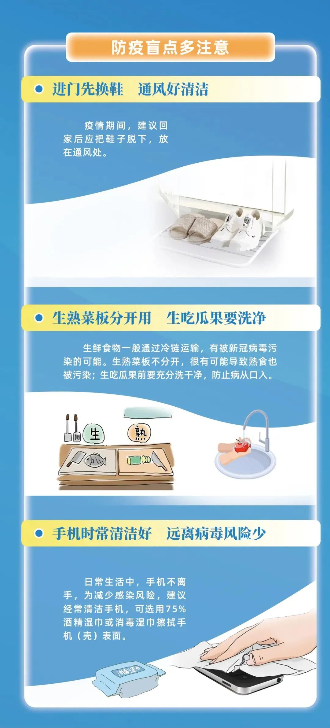 防疫盲點(diǎn)多注意