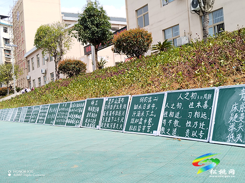 松桃第一完小舉行教師粉筆字校園巡展活動(dòng)
