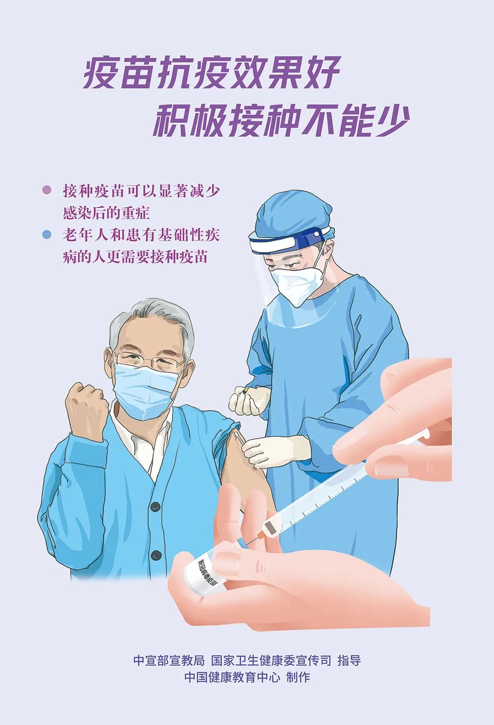 新冠肺炎疫情防控和疫苗接種宣傳海報發(fā)布
