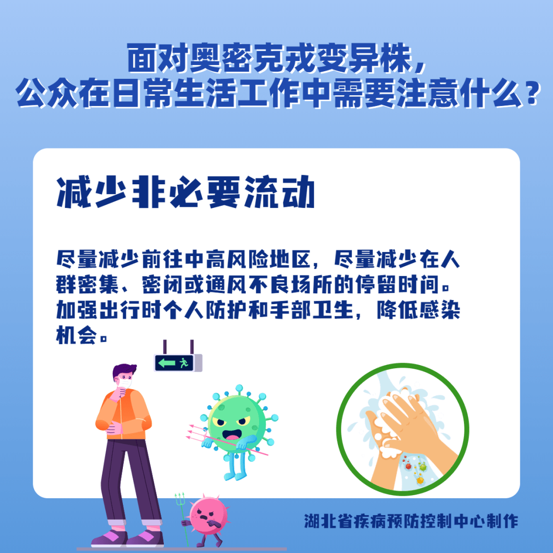 面對(duì)奧密克戎變異株，公眾在日常生活工作中需要注意什么？