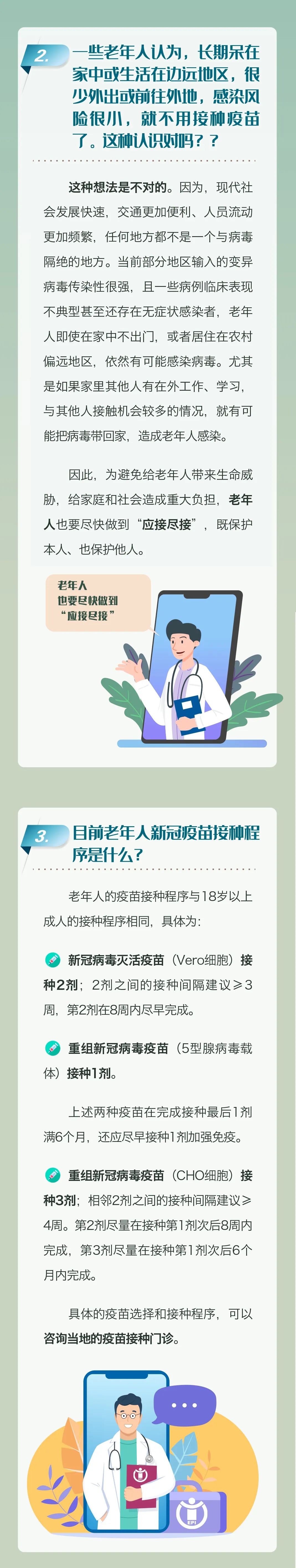 　老年人新冠疫苗接種科普問(wèn)答