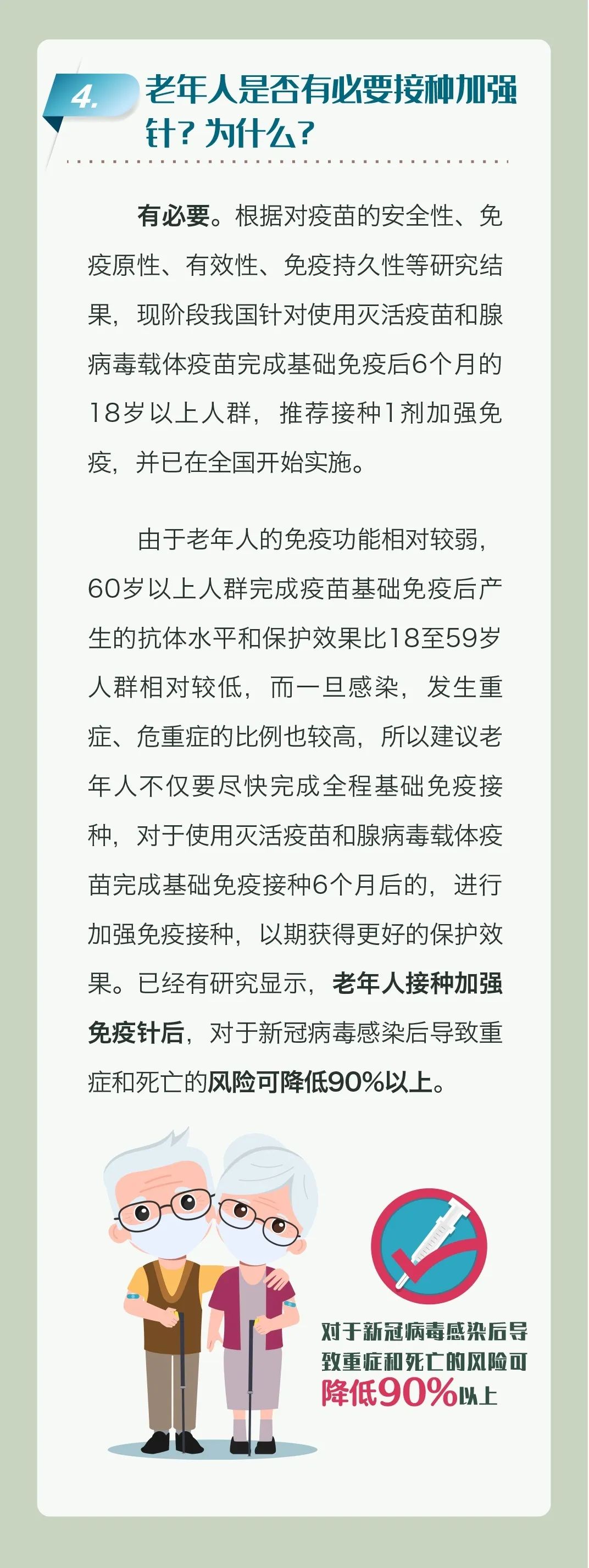 　老年人新冠疫苗接種科普問(wèn)答