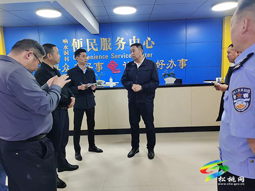 ​黃愛民到盤石鎮(zhèn)響水洞村調(diào)研指導(dǎo)市域社會治理工作