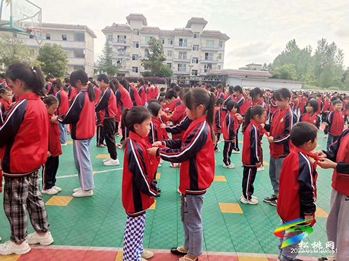 普覺(jué)鎮(zhèn)大同完小舉行少先隊(duì)入隊(duì)儀式