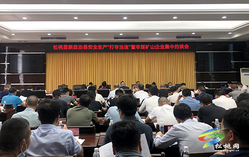 松桃安全生產(chǎn)“打非治違”暨非煤礦山企業(yè)集中約談會召開