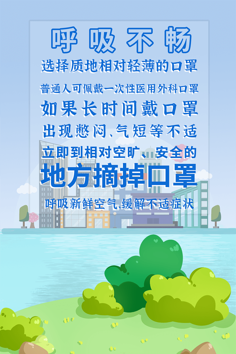 再熱也要正確佩戴口罩！