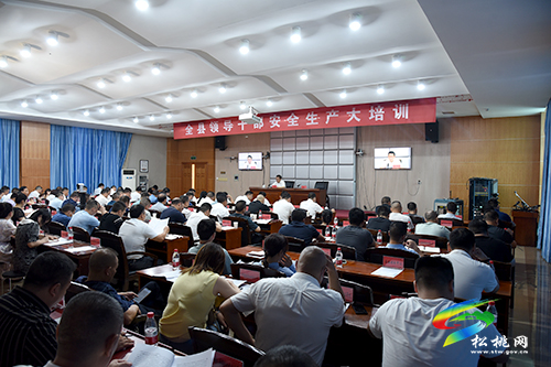 龍群躍在全縣領(lǐng)導(dǎo)干部安全生產(chǎn)大培訓(xùn)會上作專題輔導(dǎo)