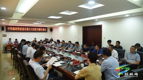 中偉新材料股份有限公司來松桃考察洽談
