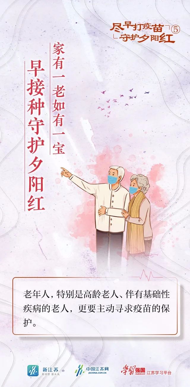 盡早打疫苗 守護(hù)夕陽紅