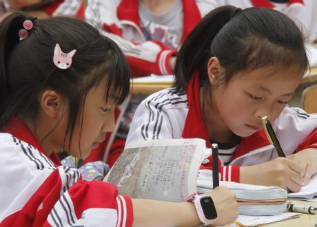 松桃一完小舉行第三屆硬筆書法比賽