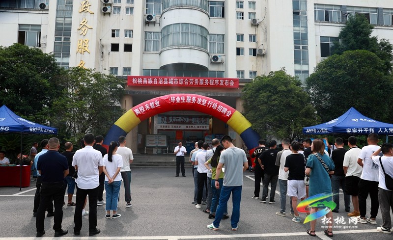 松桃舉辦離校未就業(yè)高校畢業(yè)生服務(wù)攻堅行動招聘會