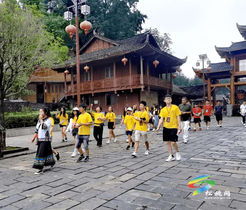 2023年“中國尋根之旅”夏令營到 我縣苗王城參觀學(xué)習(xí)