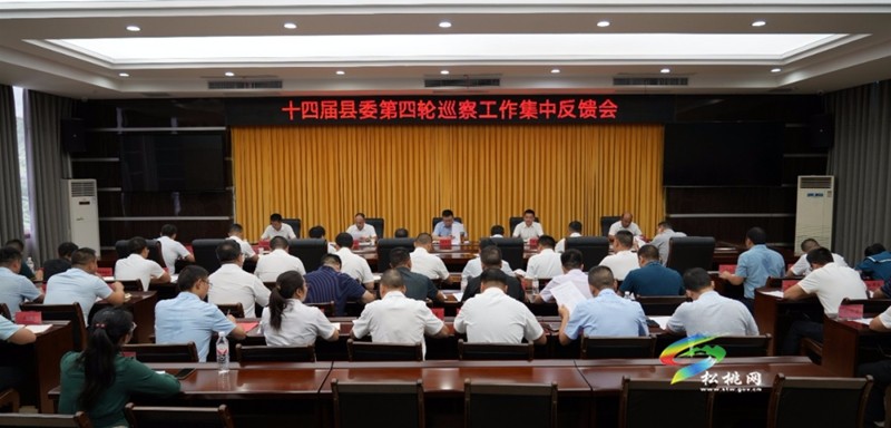十四屆縣委第四輪巡察工作集中反饋會召開