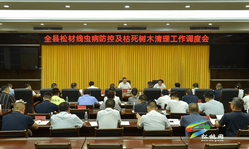 全縣松材線蟲病防控及枯死樹木清理工作調(diào)度會(huì)召開