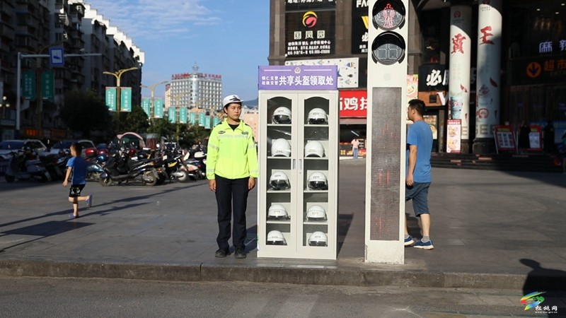 方便！我縣推出“共享頭盔”試點 登記便可免費取用