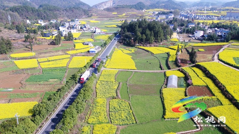 松桃：鄉(xiāng)村公路繪新景?風(fēng)光如畫展新顏