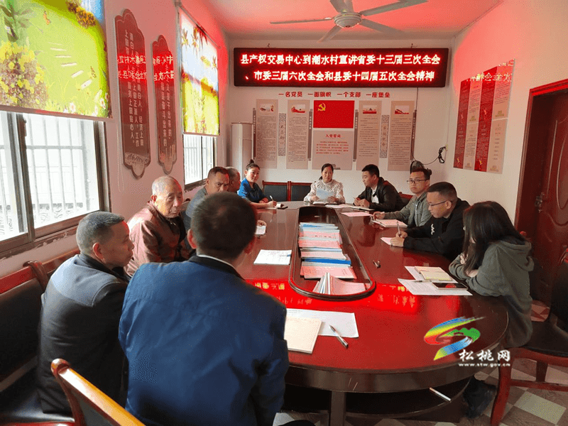 縣產(chǎn)權(quán)交易中心到木樹鎮(zhèn)潮水村開展省委十三屆三次全會(huì)、市委三屆六次全會(huì)、縣委十四屆五次全會(huì)精神宣講