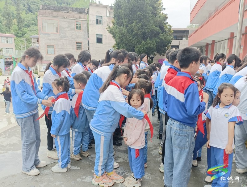 妙隘鄉(xiāng)完小舉辦少先隊(duì)新隊(duì)員入隊(duì)宣誓儀式