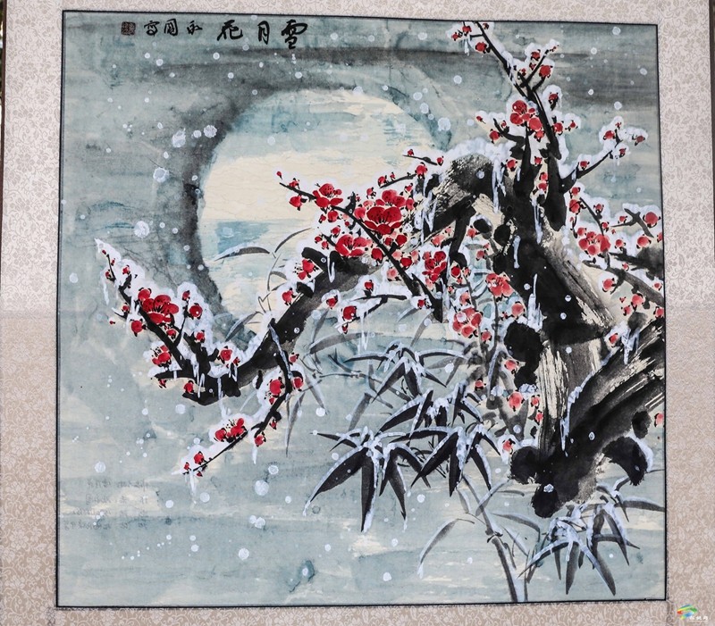 市第二屆四次老年書畫展暨縣書畫展開幕
