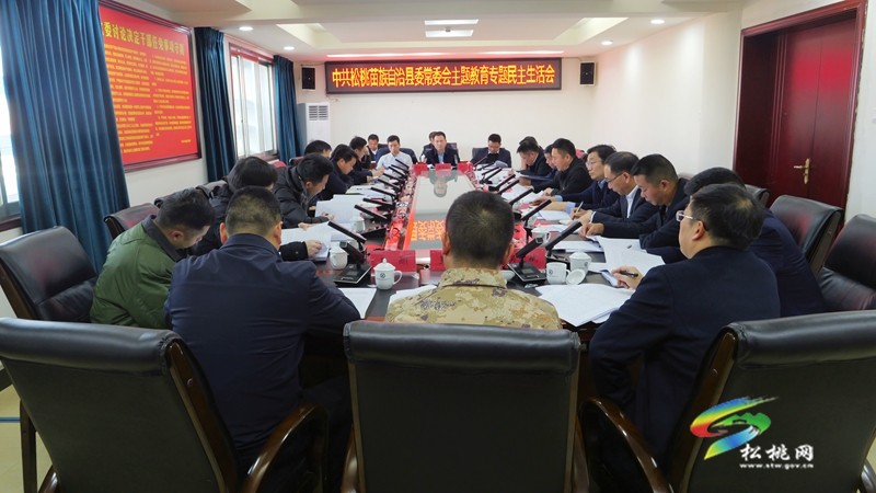 縣委常委會召開學習貫徹習近平新時代中國特色社會主義思想主題教育專題民主生活會