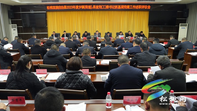 全縣2023年度鄉(xiāng)鎮(zhèn)（街道）、縣直黨（工）委書記抓基層黨建述職評議會議召開