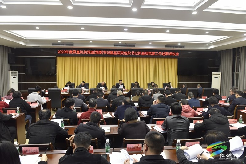 2023年度縣直機(jī)關(guān)黨組織(黨委)書記暨基層黨組織書記抓基層黨建工作述職評(píng)議會(huì)召開