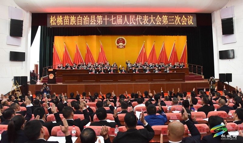 縣十七屆人大三次會議舉行 第二次全體會議