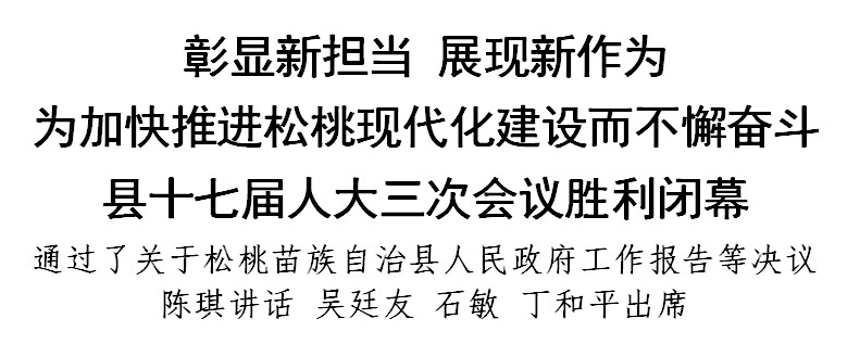 縣十七屆人大三次會(huì)議勝利閉幕