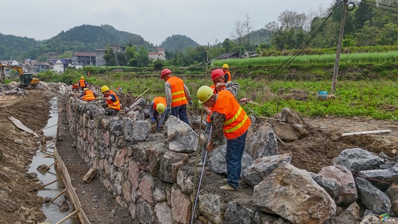 【奮進的春天】我縣18個國債項目河道山洪溝治理工程全面開工建設