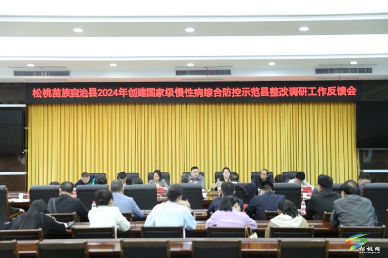 松桃2024年創(chuàng)建國家級慢性病綜合防控示范縣整改調(diào)研工作反饋會(huì)召開