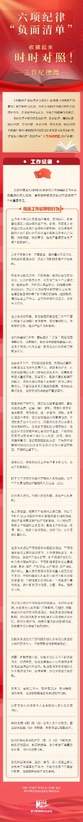 收藏起來時時對照!六項紀律“負面清單”之工作紀律篇