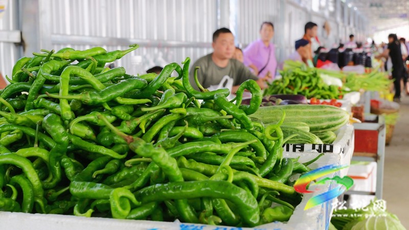 松桃：臨時(shí)便民菜市場(chǎng)讓“煙火氣”更具“文明味”