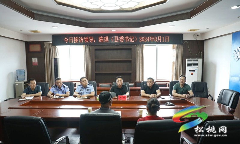 陳琪到縣信訪局接訪