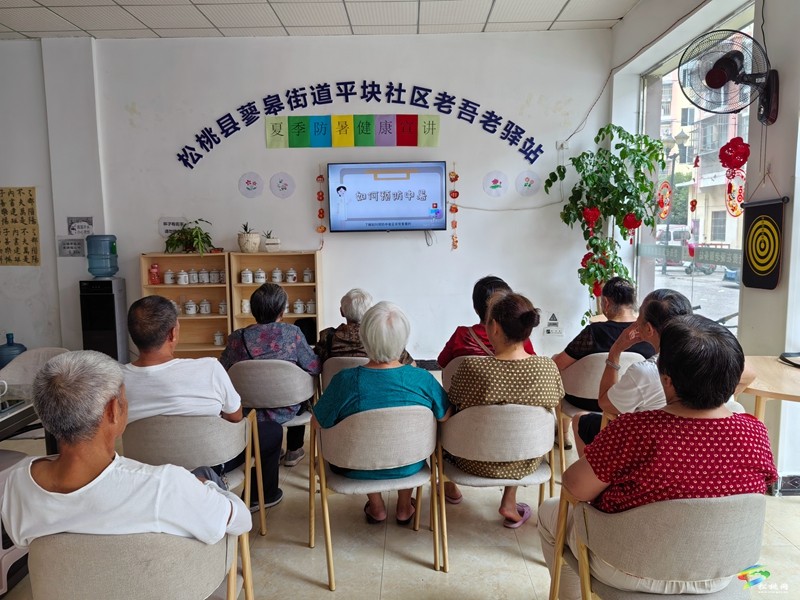 水塘河小區(qū)開展夏季防暑健康知識宣講活動