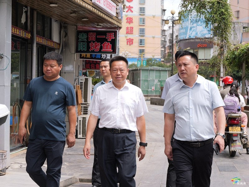 商友江來松桃調(diào)研文明城市創(chuàng)建工作