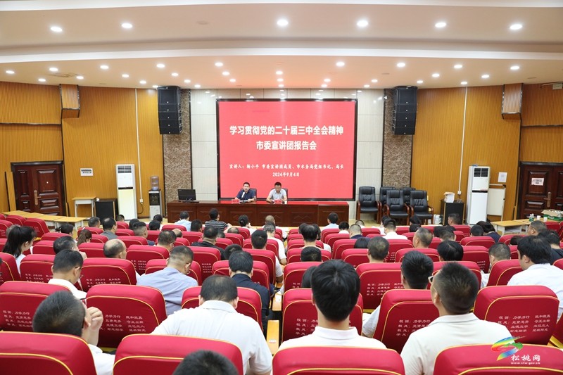 市委宣講團來松宣講黨的二十屆三中全會精神
