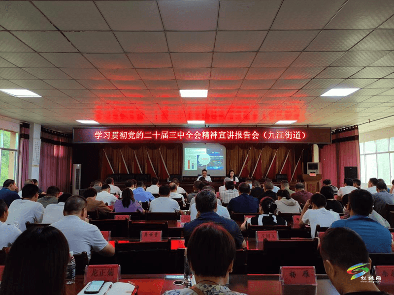 市級“理論宣傳二人講”宣講隊(duì)赴九江街道開展宣講報(bào)告會
