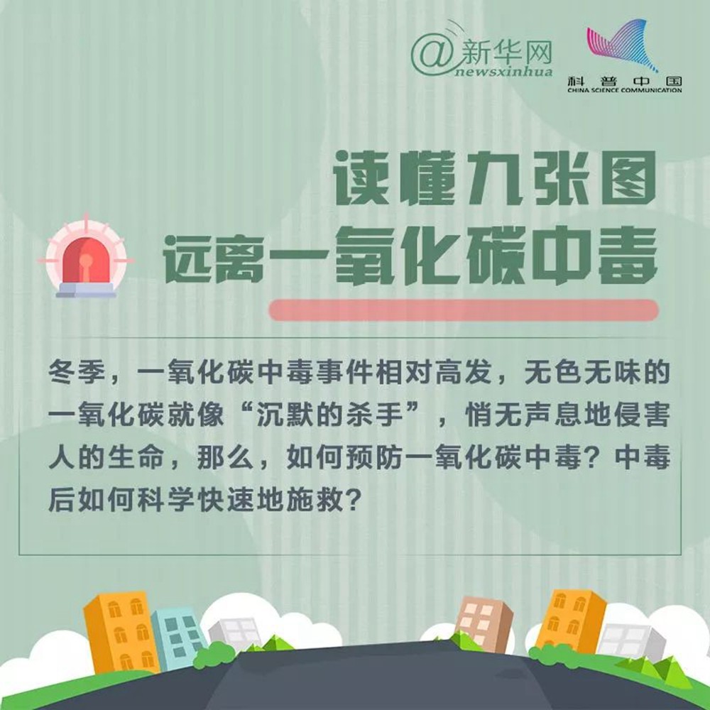 安全提示 | 讀懂九張圖，遠(yuǎn)離一氧化碳中毒
