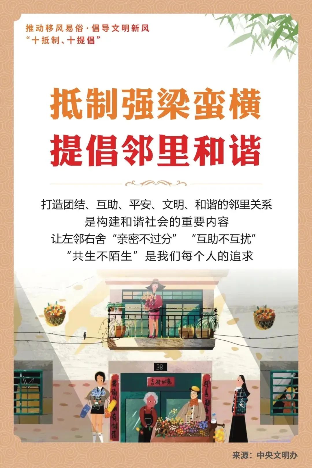 【文明倡議】中央文明辦：推動(dòng)移風(fēng)易俗 倡導(dǎo)文明新風(fēng)“十抵制、十提倡”
