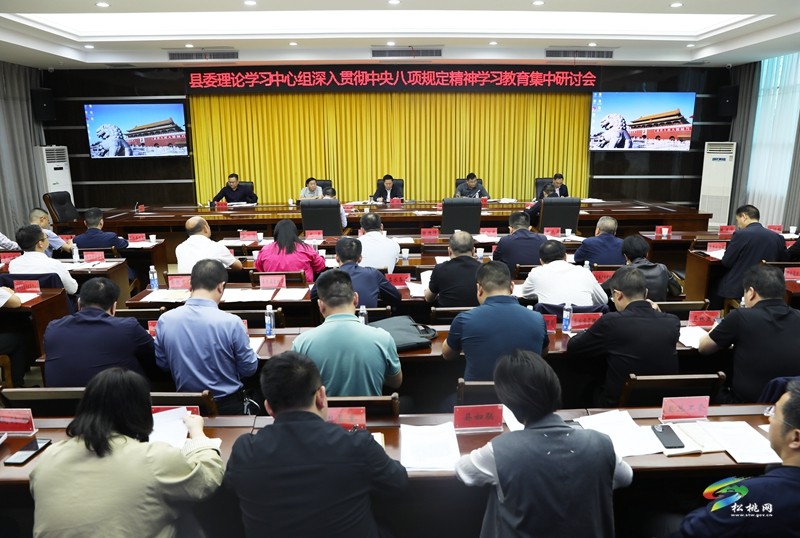 縣委理論學習中心組深入貫徹中央八項規(guī)定精神學習教育集中研討會召開