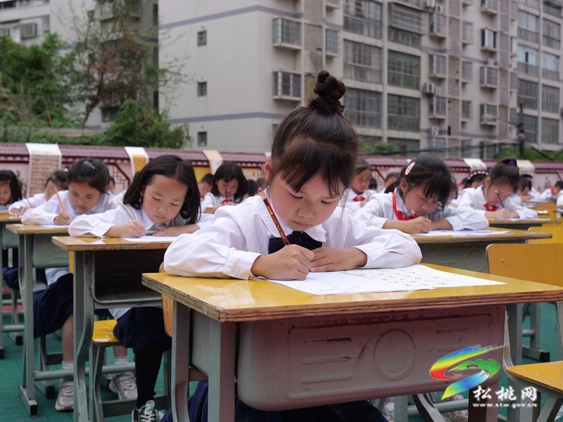 松桃第三完?。耗珵⒐P尖寫(xiě)春秋 一撇一捺是傳承