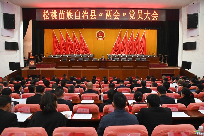 松桃苗族自治縣“兩會”黨員大會召開